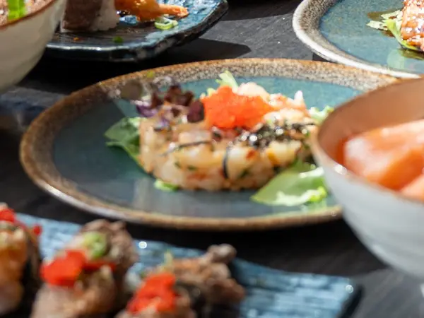 Platos de la sesión de fotos con el maestro de sushi Robin E.J. Ong en Mikôto Stuttgart